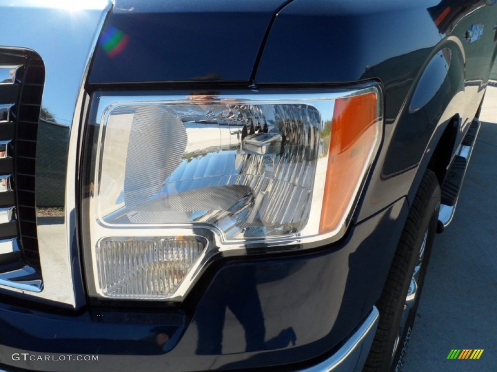 2011 F150 Texas Edition SuperCrew - Dark Blue Pearl Metallic / Steel Gray photo #9