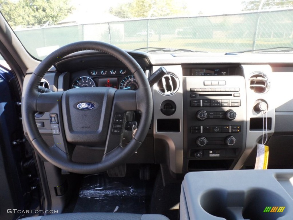 2011 F150 Texas Edition SuperCrew - Dark Blue Pearl Metallic / Steel Gray photo #28