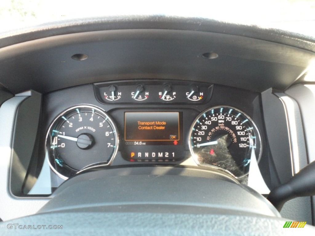 2011 F150 Texas Edition SuperCrew - Dark Blue Pearl Metallic / Steel Gray photo #35