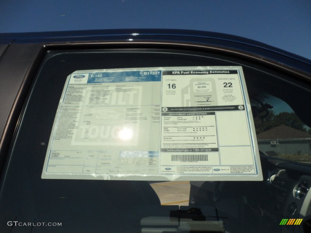 2011 F150 Texas Edition SuperCrew - Dark Blue Pearl Metallic / Steel Gray photo #38
