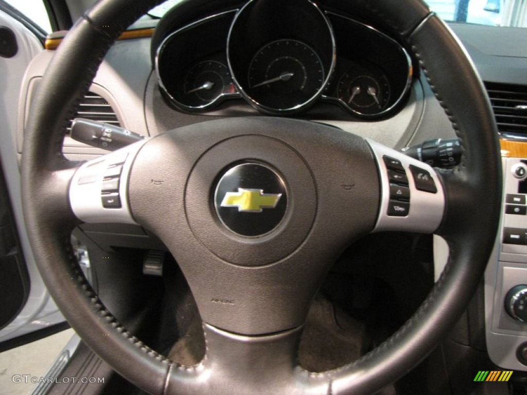 2011 Chevrolet Malibu LT Ebony Steering Wheel Photo #55903726