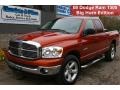 2008 Inferno Red Crystal Pearl Dodge Ram 1500 Big Horn Edition Quad Cab 4x4  photo #1