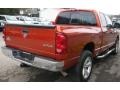 2008 Inferno Red Crystal Pearl Dodge Ram 1500 Big Horn Edition Quad Cab 4x4  photo #9