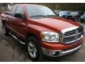 2008 Inferno Red Crystal Pearl Dodge Ram 1500 Big Horn Edition Quad Cab 4x4  photo #10