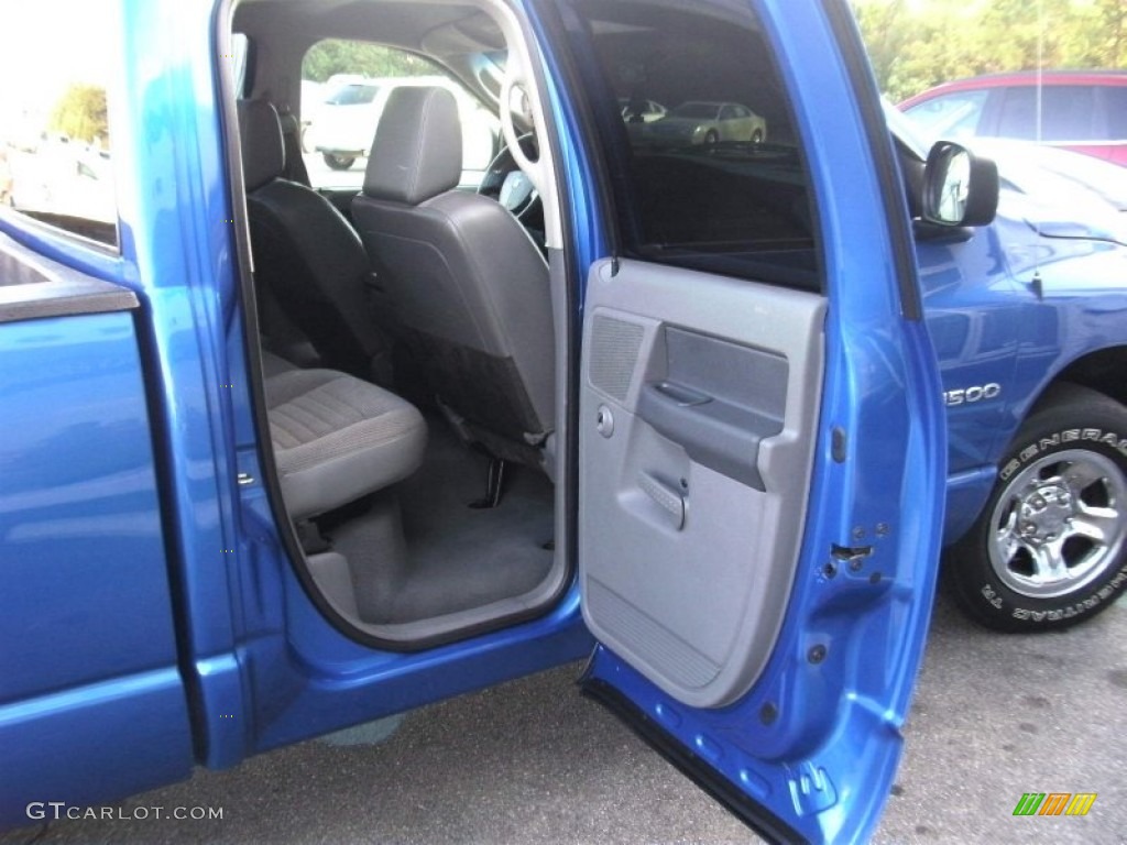 2007 Ram 1500 ST Quad Cab - Electric Blue Pearl / Medium Slate Gray photo #9