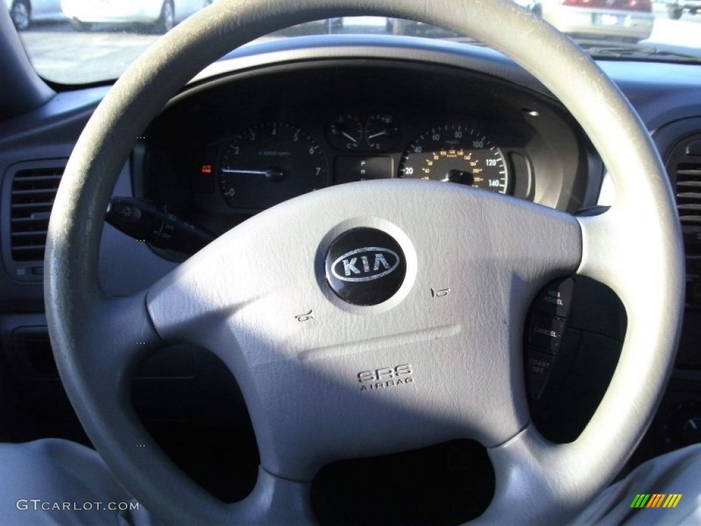 2006 Kia Optima EX Gray Steering Wheel Photo #55904539