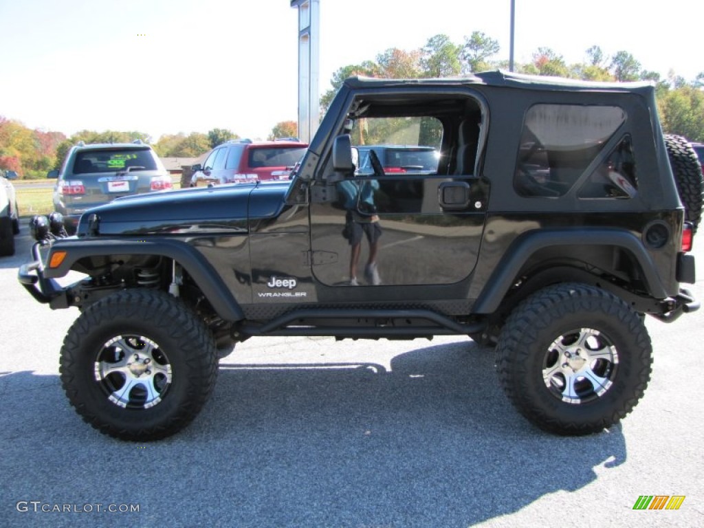 2004 Wrangler SE 4x4 - Black / Dark Slate Gray photo #4