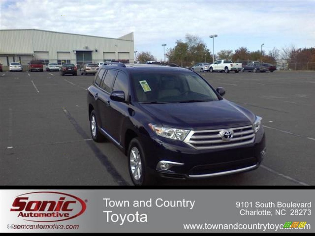 2012 Highlander SE - Nautical Blue Metallic / Ash photo #1