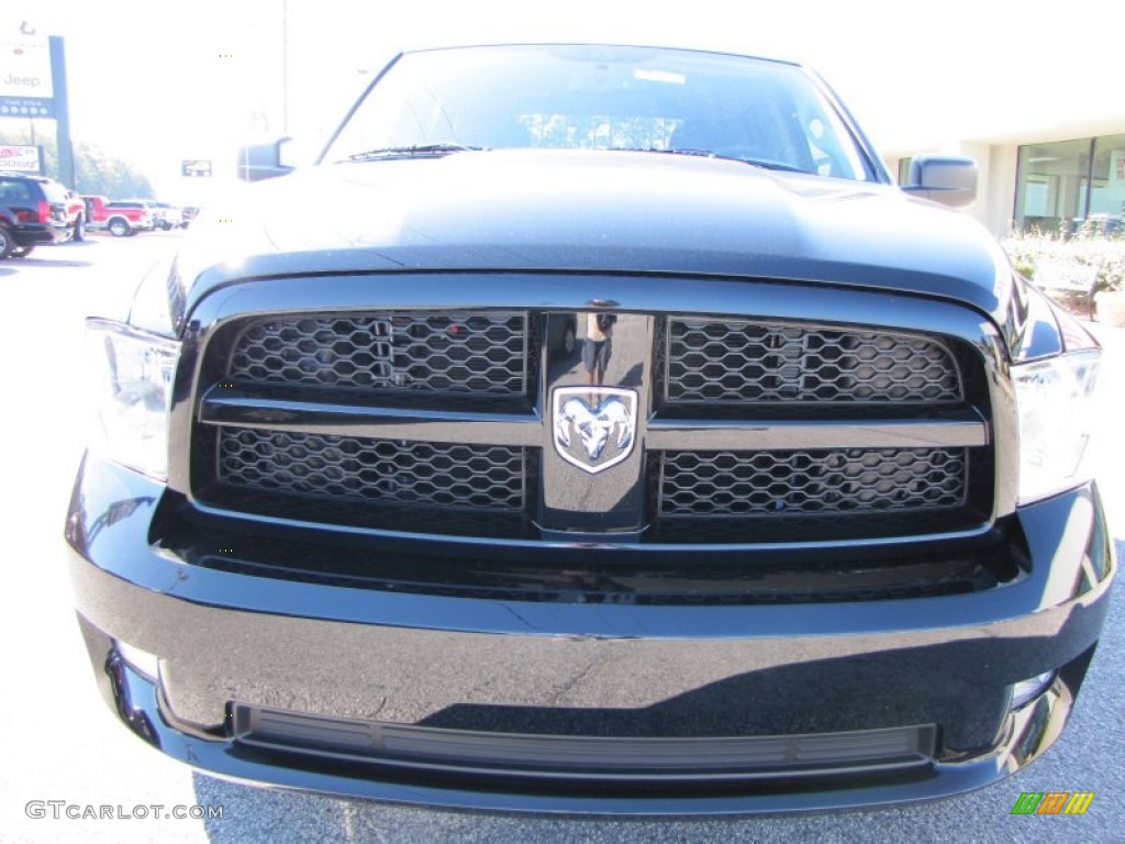 2012 Ram 1500 Express Crew Cab - Black / Dark Slate Gray/Medium Graystone photo #2