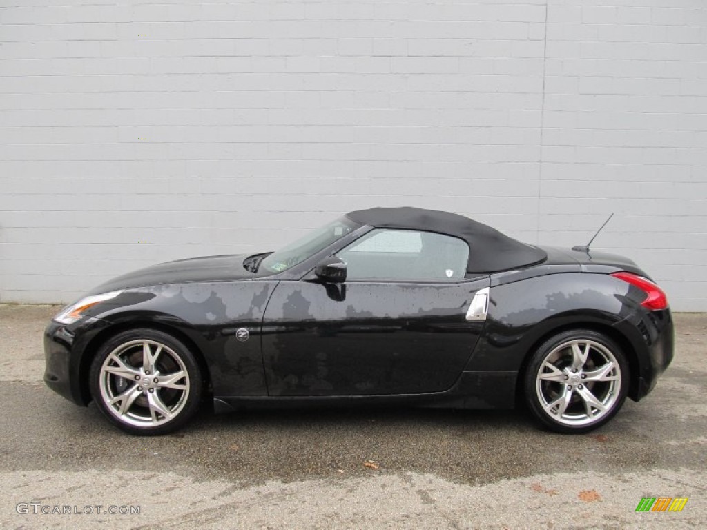 2010 370Z Sport Touring Roadster - Magnetic Black / Gray Leather photo #2