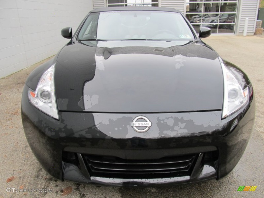 2010 370Z Sport Touring Roadster - Magnetic Black / Gray Leather photo #5