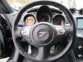 Gray Leather 2010 Nissan 370Z Sport Touring Roadster Steering Wheel