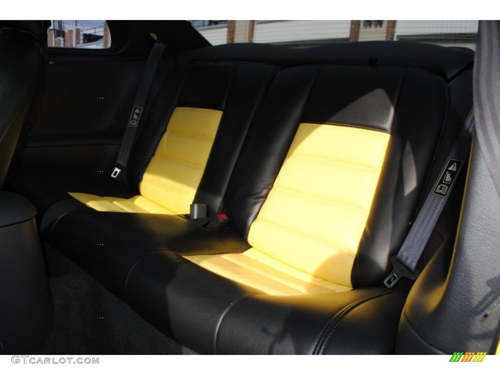 2002 Mustang V6 Coupe - Zinc Yellow / Dark Charcoal photo #16