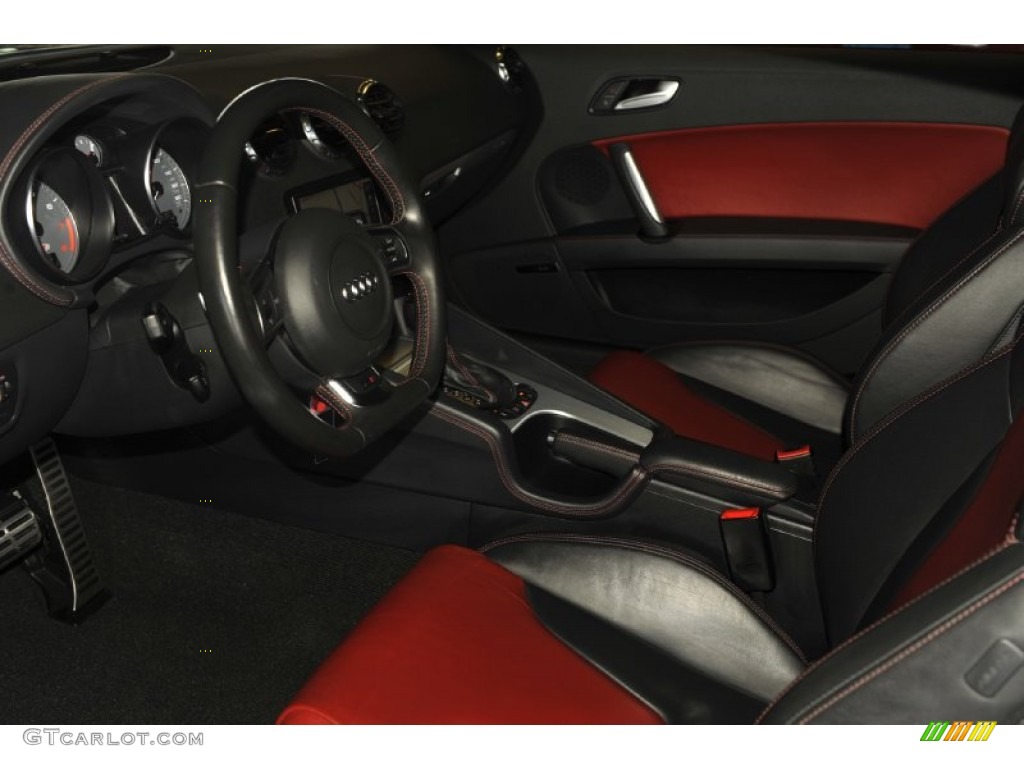 Magma Red Interior 2009 Audi TT S 2.0T quattro Coupe Photo #55909692