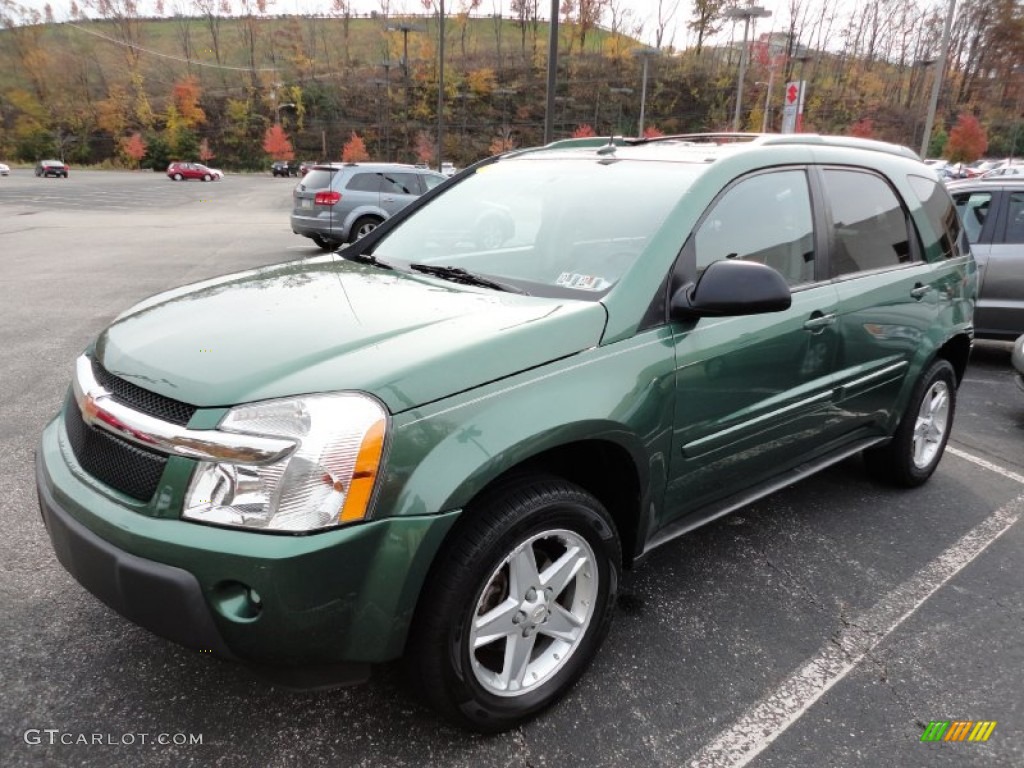 2005 Equinox LT AWD - Meander Green Metallic / Light Cashmere photo #3