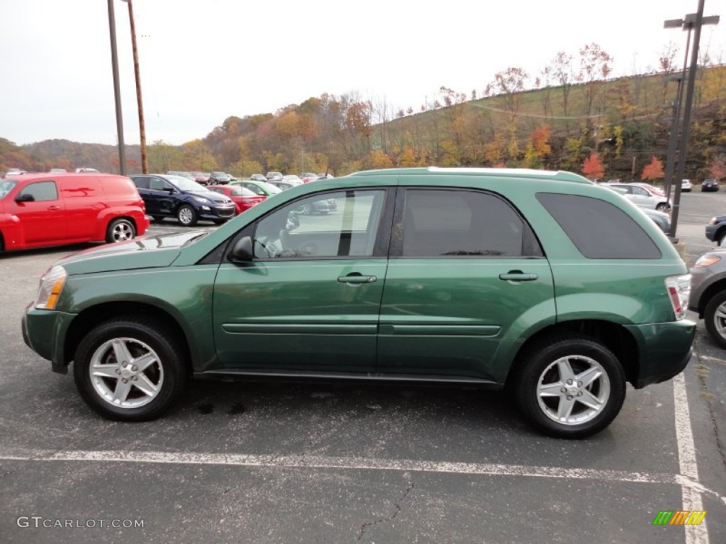 2005 Equinox LT AWD - Meander Green Metallic / Light Cashmere photo #4