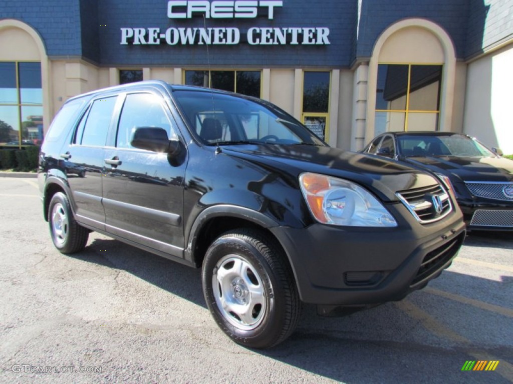 2003 CR-V LX - Nighthawk Black Pearl / Gray photo #5