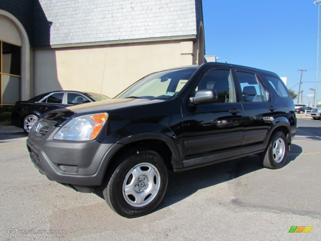 2003 CR-V LX - Nighthawk Black Pearl / Gray photo #7