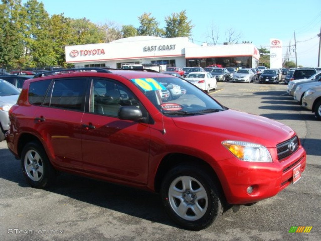 2007 RAV4 4WD - Barcelona Red Pearl / Ash Gray photo #1