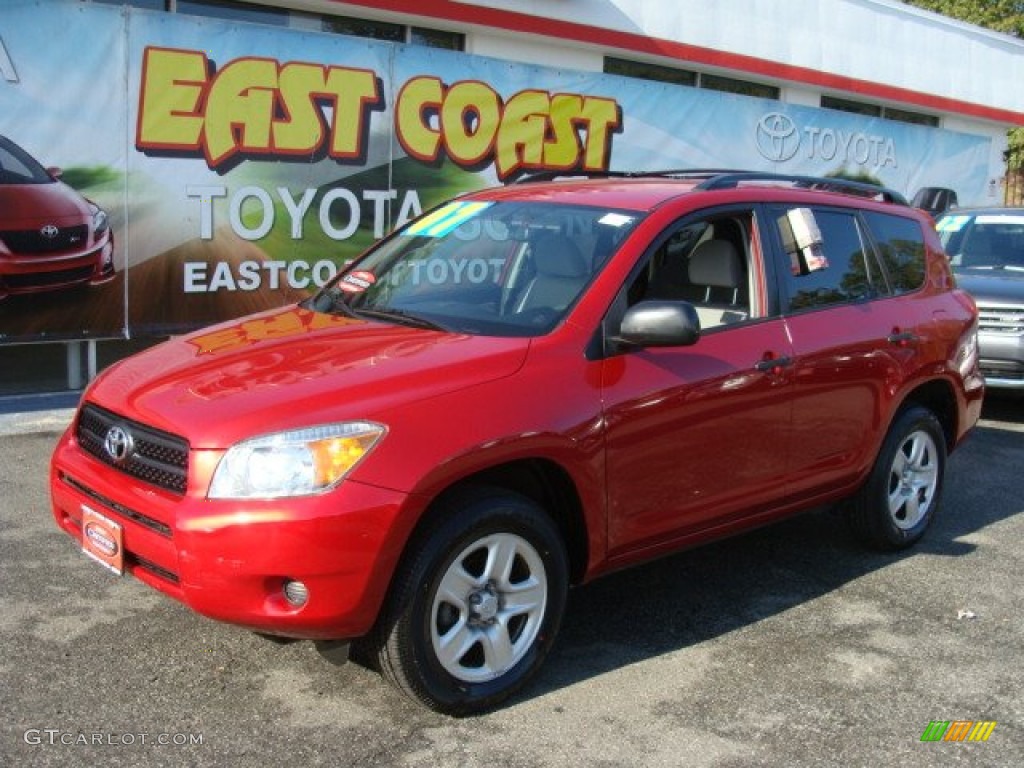 2007 RAV4 4WD - Barcelona Red Pearl / Ash Gray photo #3