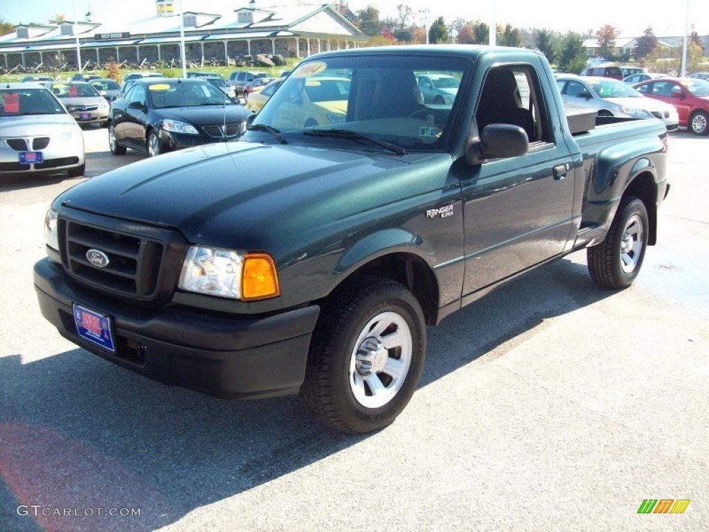 Dark Green Metallic 2004 Ford Ranger XLT Regular Cab Exterior Photo #55913262