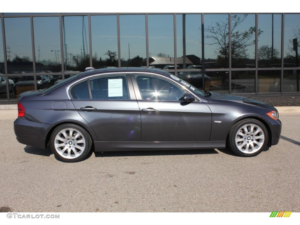 2008 3 Series 335i Sedan - Sparkling Graphite Metallic / Black photo #4