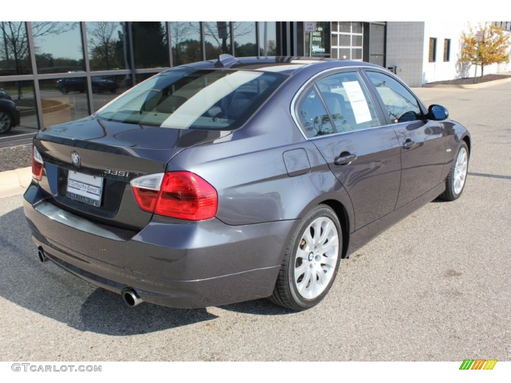 2008 3 Series 335i Sedan - Sparkling Graphite Metallic / Black photo #5