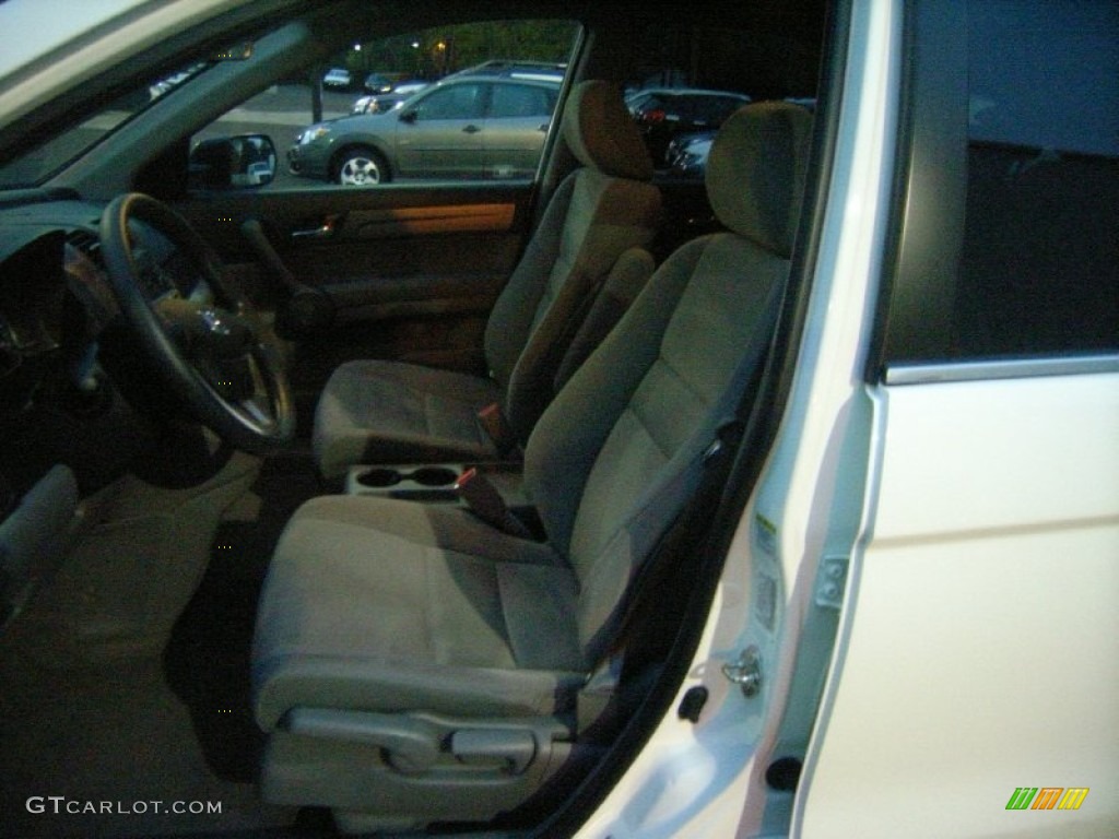 2009 CR-V EX 4WD - Taffeta White / Gray photo #14