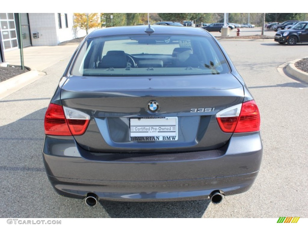 2008 3 Series 335i Sedan - Sparkling Graphite Metallic / Black photo #6