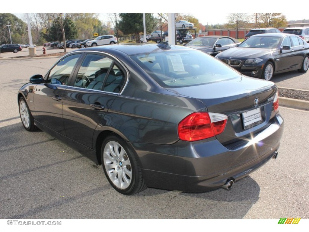 2008 3 Series 335i Sedan - Sparkling Graphite Metallic / Black photo #7