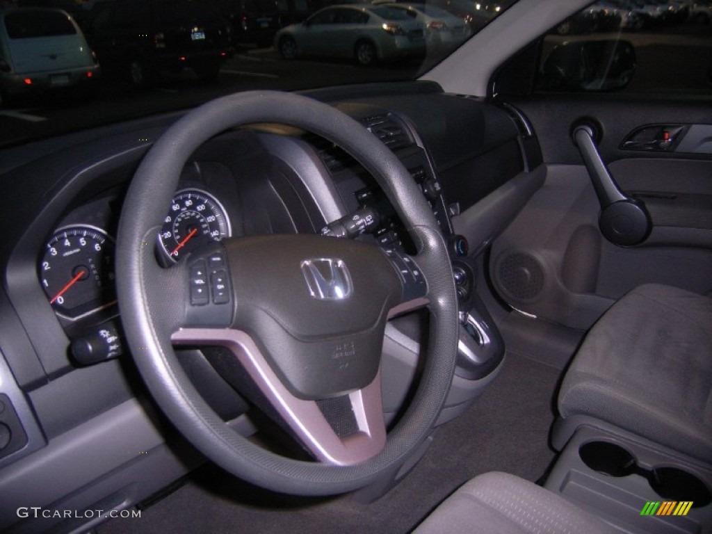 2009 Honda CR-V EX 4WD Gray Steering Wheel Photo #55913418
