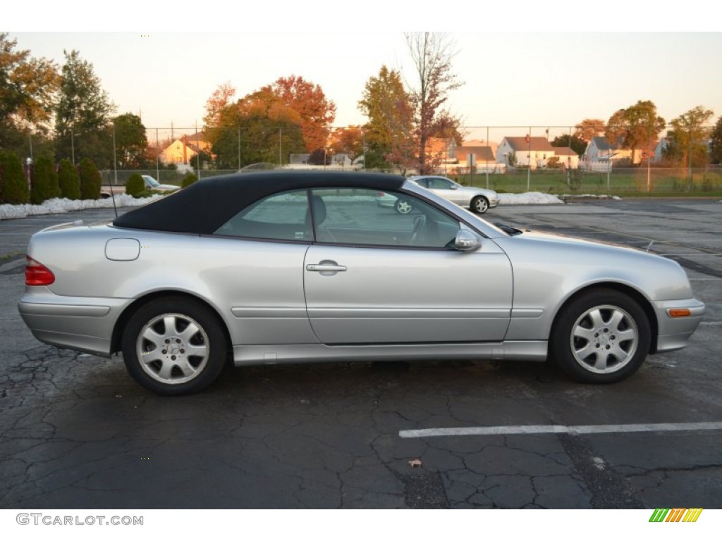 2002 CLK 320 Cabriolet - Brilliant Silver Metallic / Charcoal photo #3