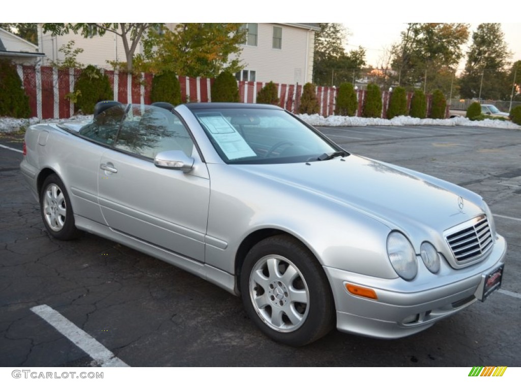 2002 CLK 320 Cabriolet - Brilliant Silver Metallic / Charcoal photo #10