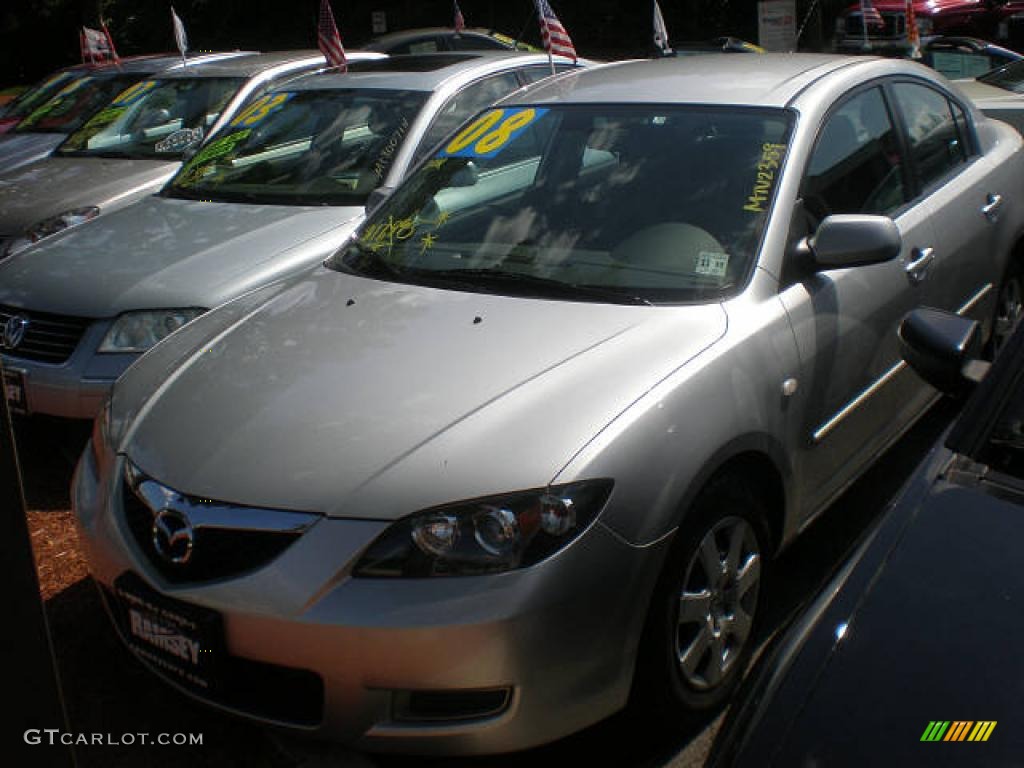 2008 MAZDA3 i Touring Sedan - Sunlight Silver Metallic / Black photo #1