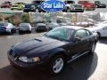 2002 True Blue Metallic Ford Mustang V6 Coupe  photo #3