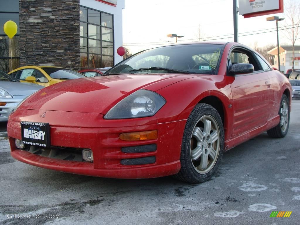 2001 Eclipse GT Coupe - Saronno Red / Black photo #1