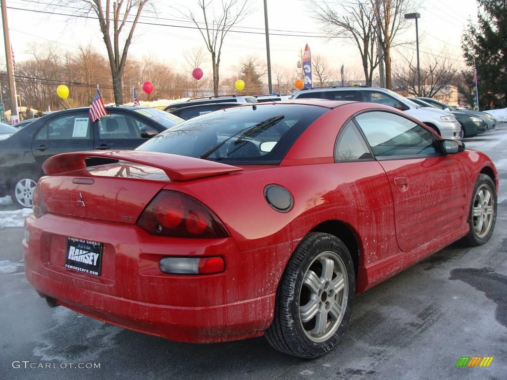 2001 Eclipse GT Coupe - Saronno Red / Black photo #4