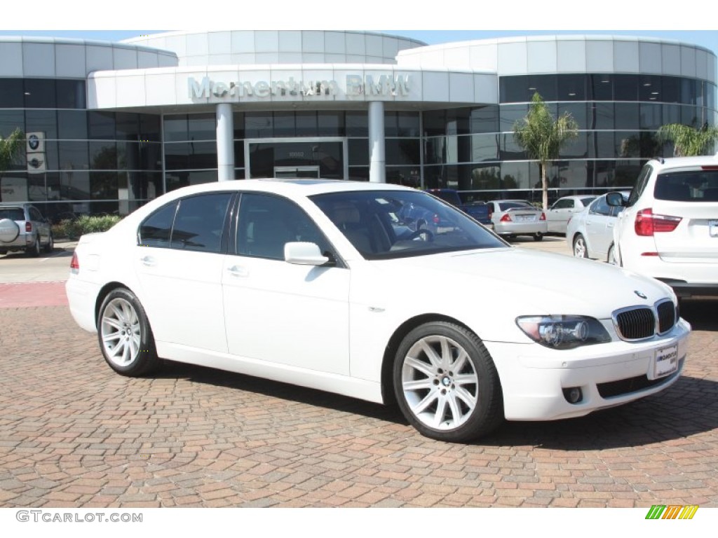 2006 7 Series 750i Sedan - Alpine White / Black/Cream Beige photo #1