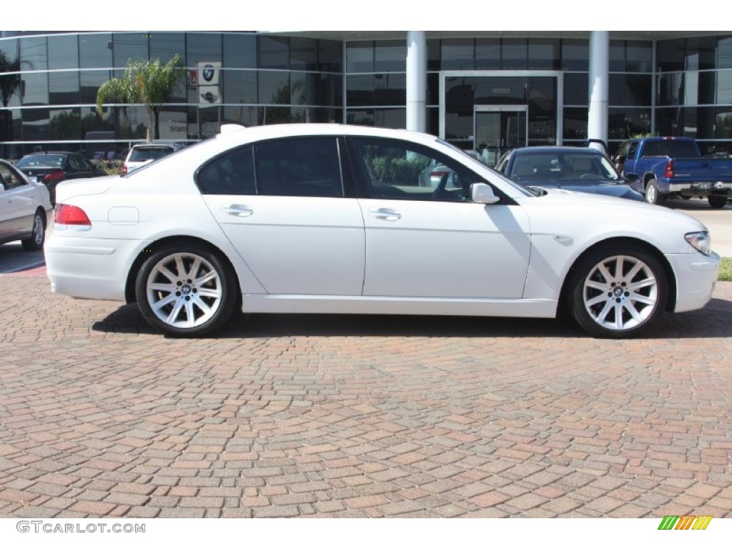 2006 7 Series 750i Sedan - Alpine White / Black/Cream Beige photo #3