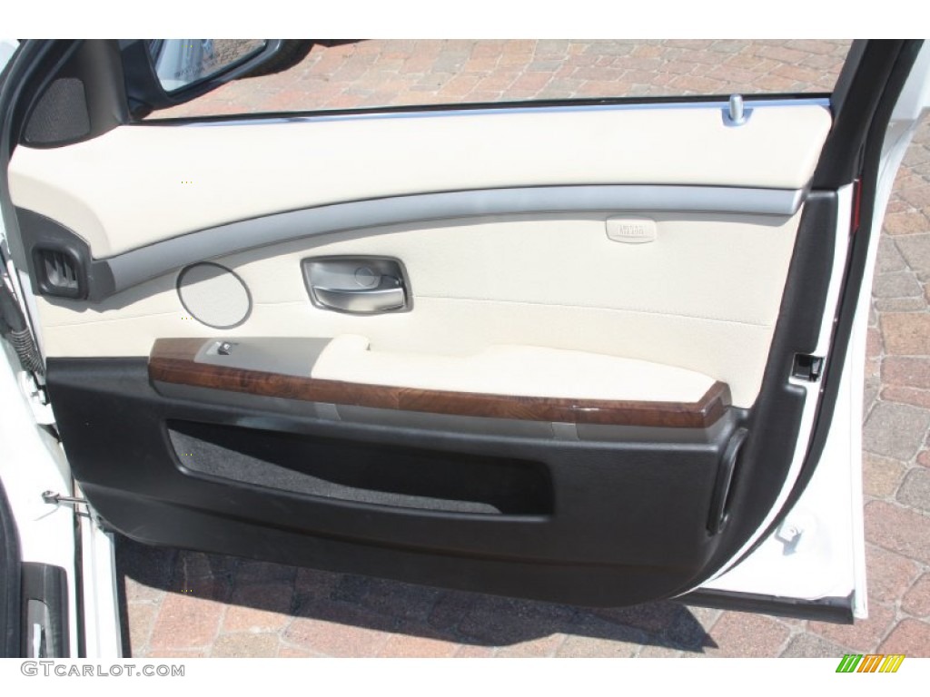 2006 7 Series 750i Sedan - Alpine White / Black/Cream Beige photo #48