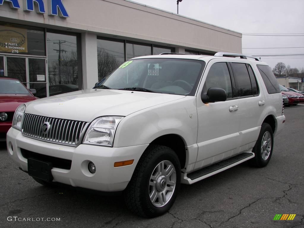 2003 Mountaineer Premier AWD - Ceramic White Tri-Coat / Medium Dark Parchment photo #1