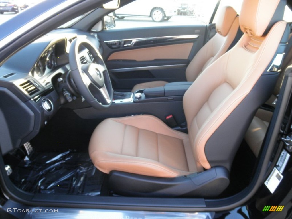 Natural Beige/Black Interior 2012 Mercedes-Benz E 350 Cabriolet Photo #55917402