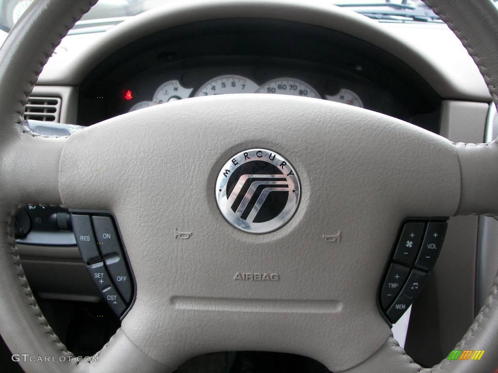 2003 Mountaineer Premier AWD - Ceramic White Tri-Coat / Medium Dark Parchment photo #13