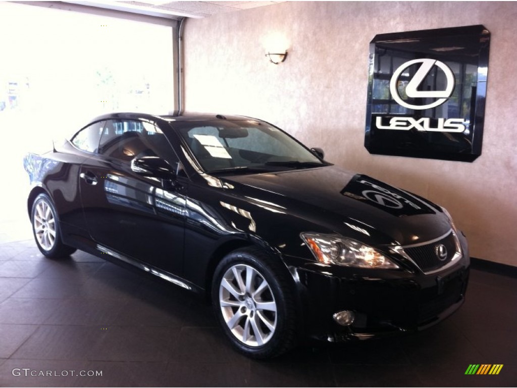 2010 IS 250C Convertible - Obsidian Black / Alabaster photo #1