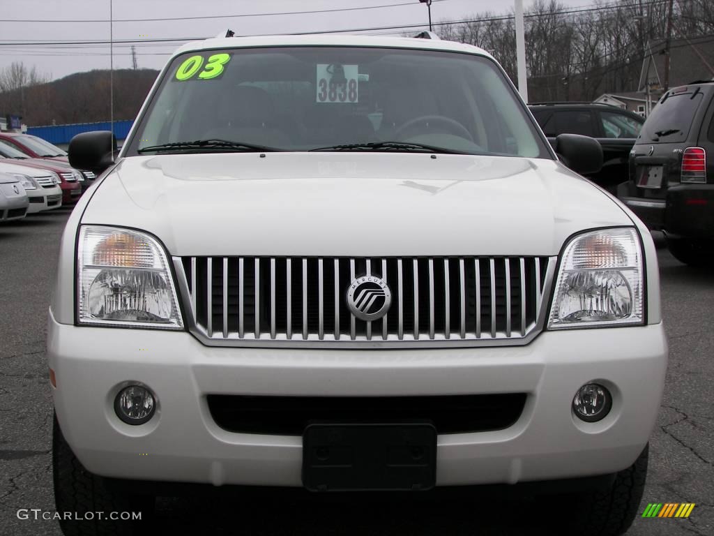 2003 Mountaineer Premier AWD - Ceramic White Tri-Coat / Medium Dark Parchment photo #22