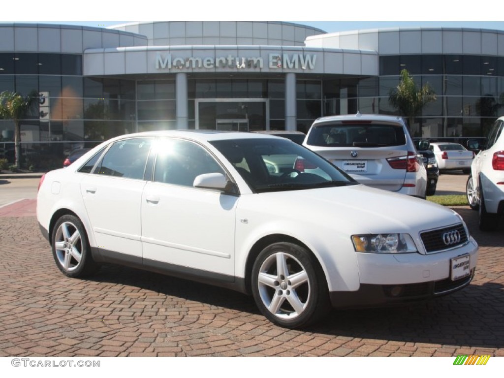 2003 A4 1.8T Sedan - Polar White / Ebony photo #1