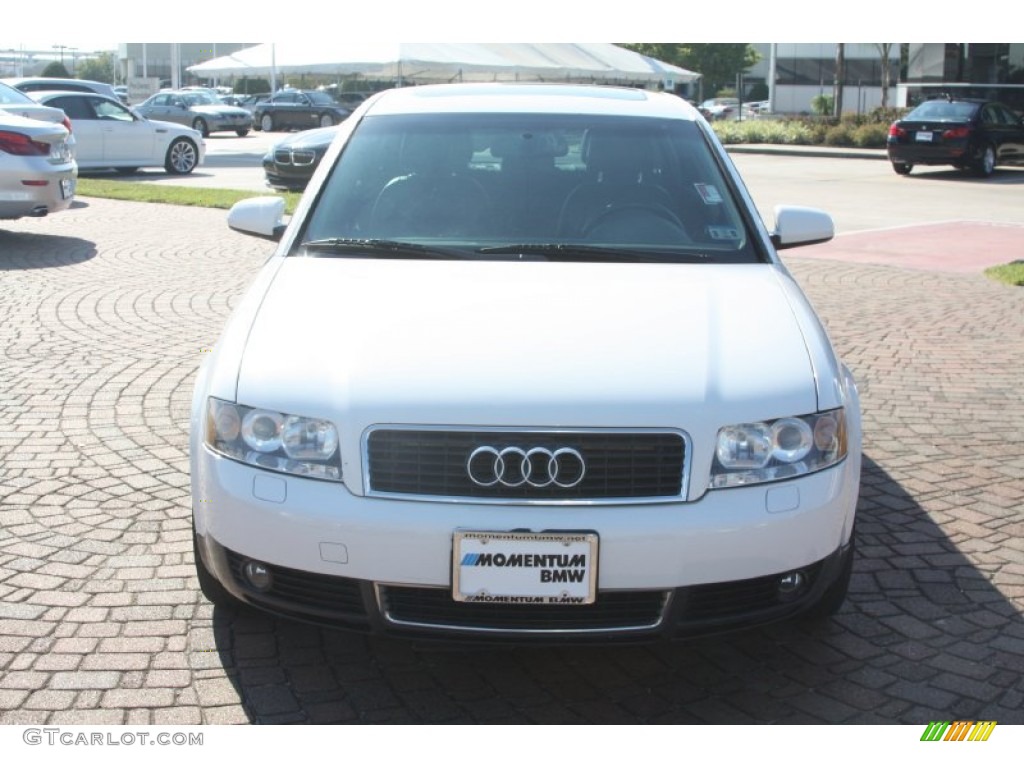 2003 A4 1.8T Sedan - Polar White / Ebony photo #2