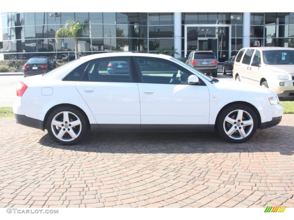2003 A4 1.8T Sedan - Polar White / Ebony photo #3