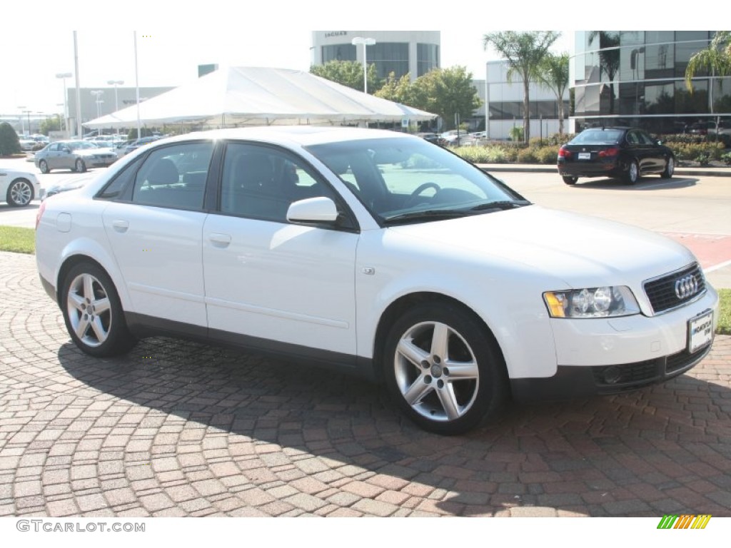 2003 A4 1.8T Sedan - Polar White / Ebony photo #4