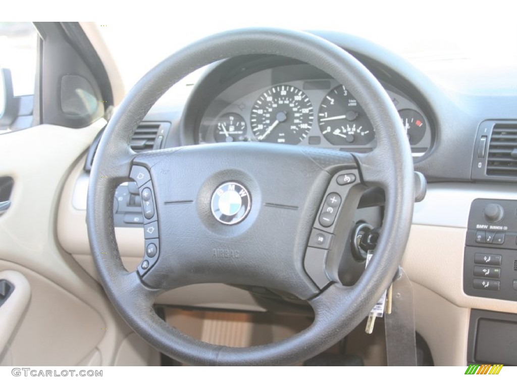 2003 3 Series 325i Sedan - Alpine White / Sand photo #33